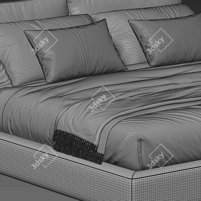 Cloud Platform Bed 3D Model 3D model image 3