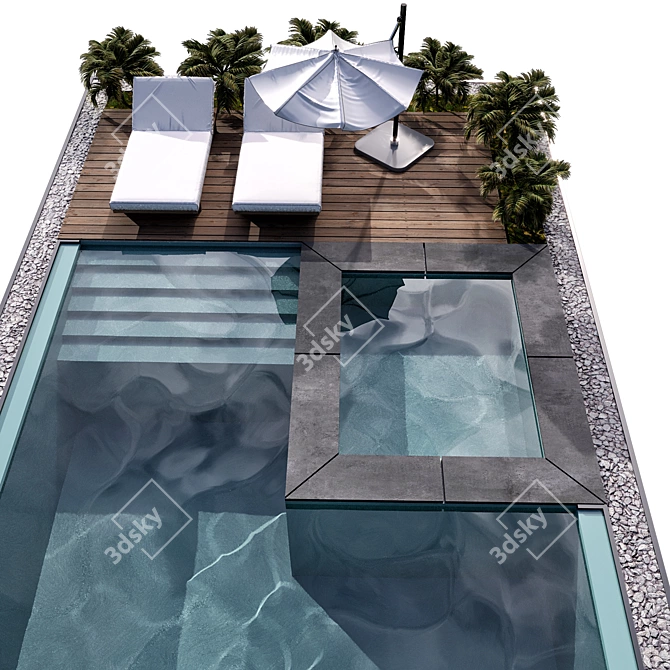 Crystal Clear Pool NO88 3D model image 3