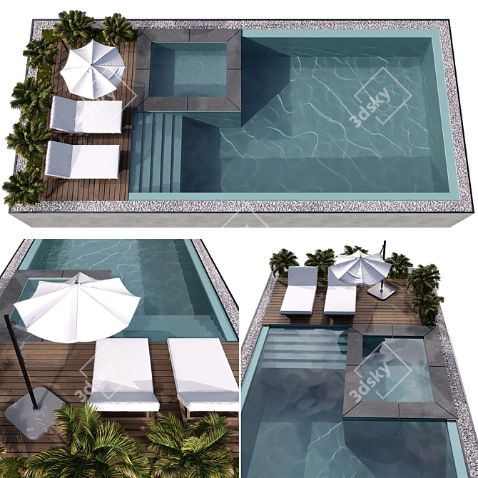 Crystal Clear Pool NO88 3D model image 4