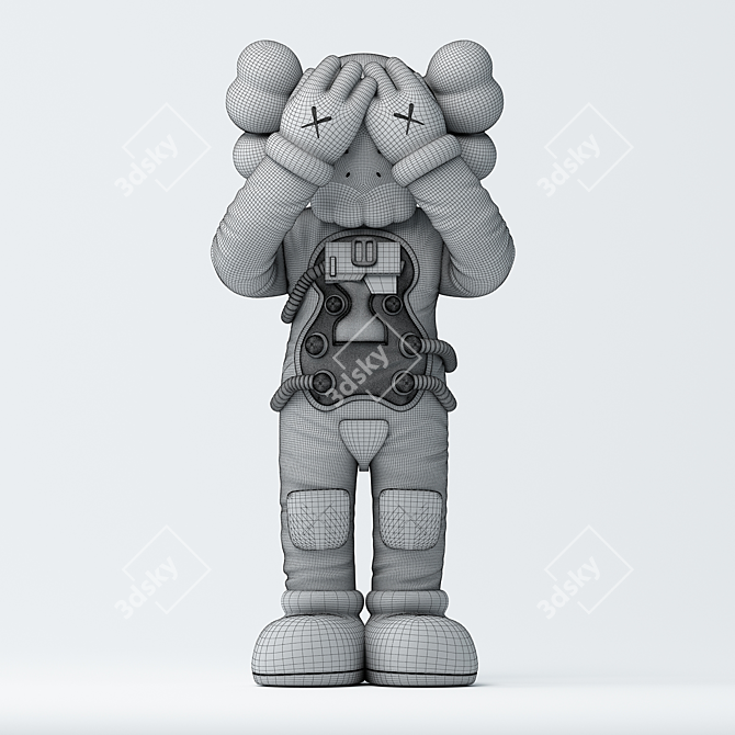 3D KAWS Astronaut Model Download 3D model image 2