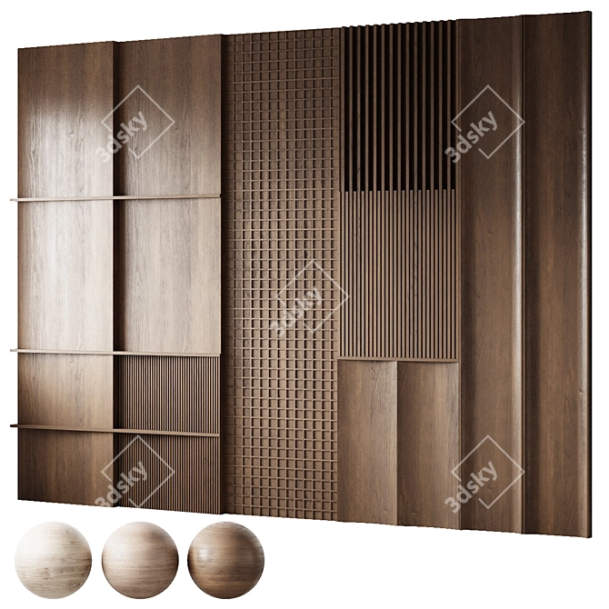 Wooden Panels, 26054 Polys 3D model image 1