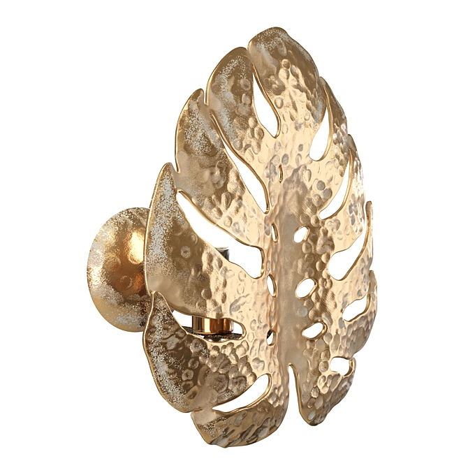 Monstera Deliciosa Wall Lamp 3D model image 3