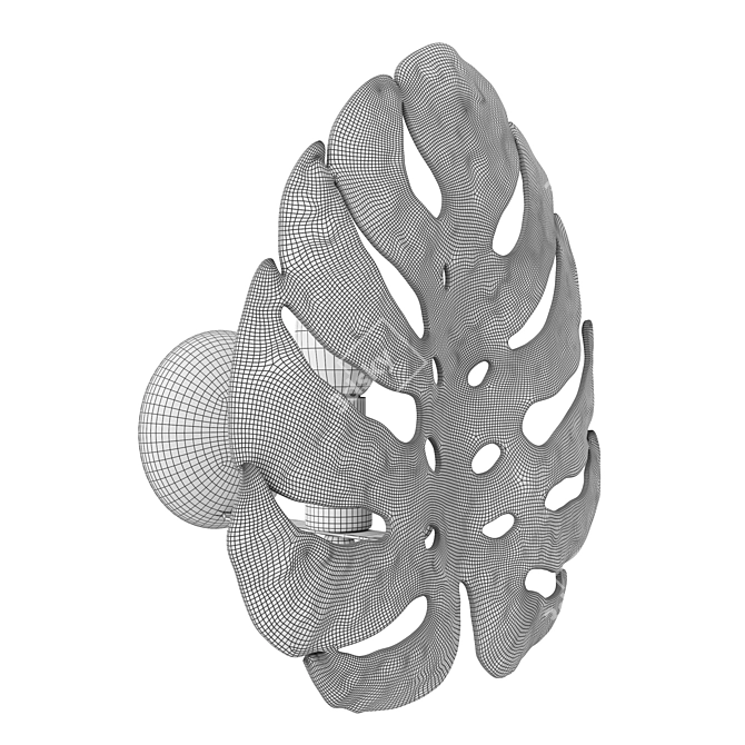 Monstera Deliciosa Wall Lamp 3D model image 7