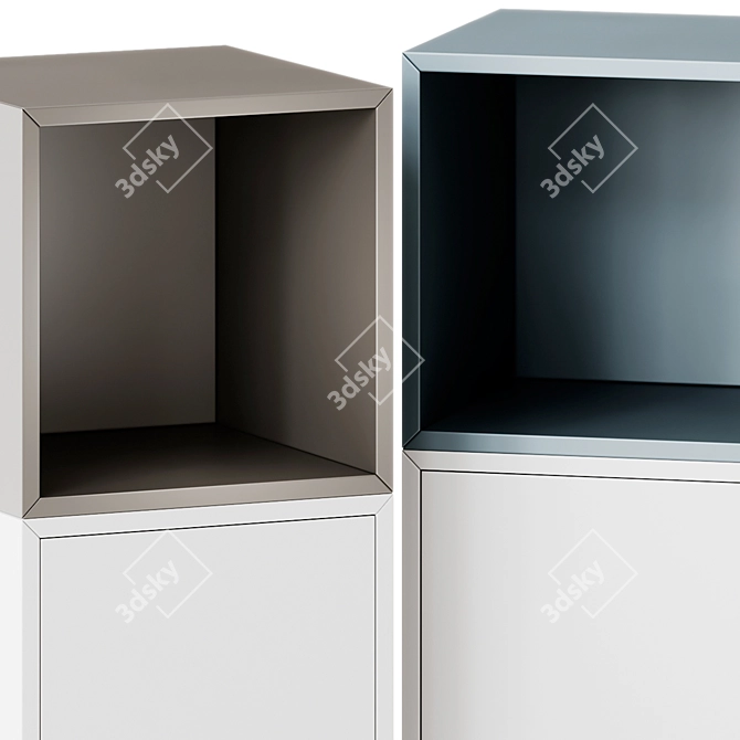 Ikea Eket Storage Combo Stand 3D model image 3