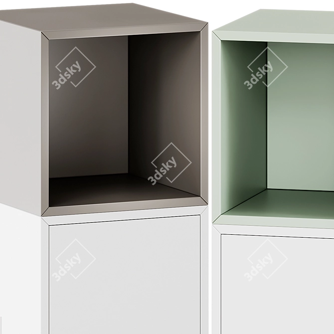 Ikea Eket Storage Combo Stand 3D model image 5