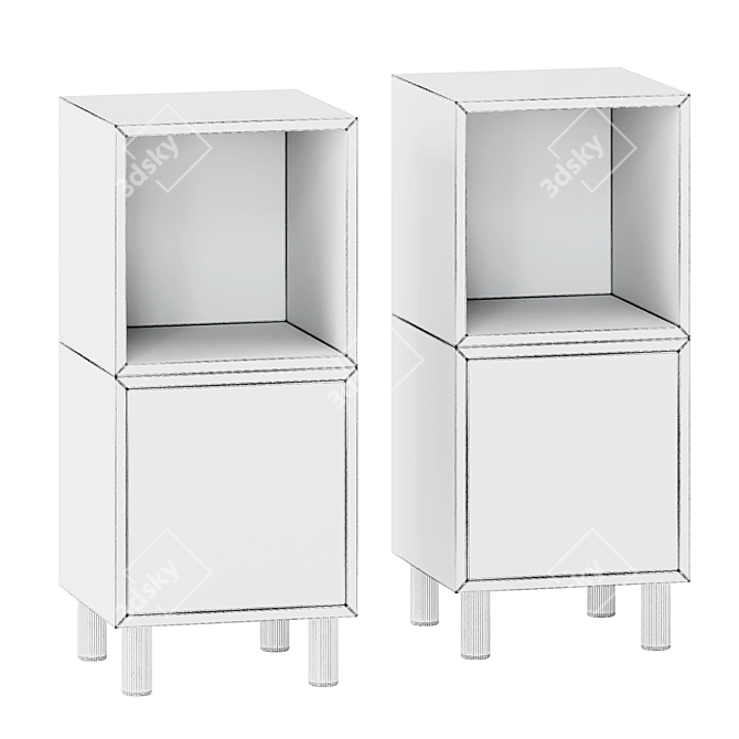 Ikea Eket Storage Combo Stand 3D model image 6