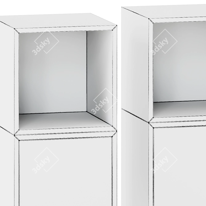 Ikea Eket Storage Combo Stand 3D model image 7