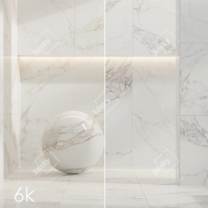 Capraia Marble Bundle | Textured 3D Tiles 3D model image 2