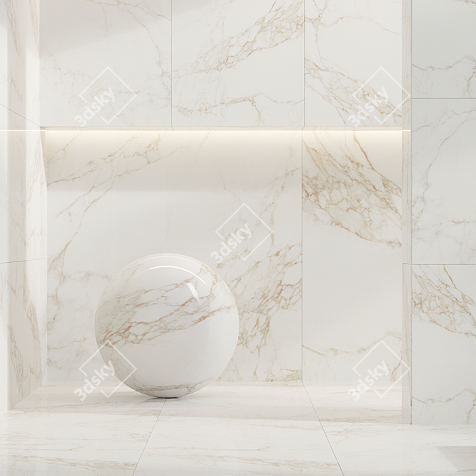 Capraia Marble Bundle | Textured 3D Tiles 3D model image 4