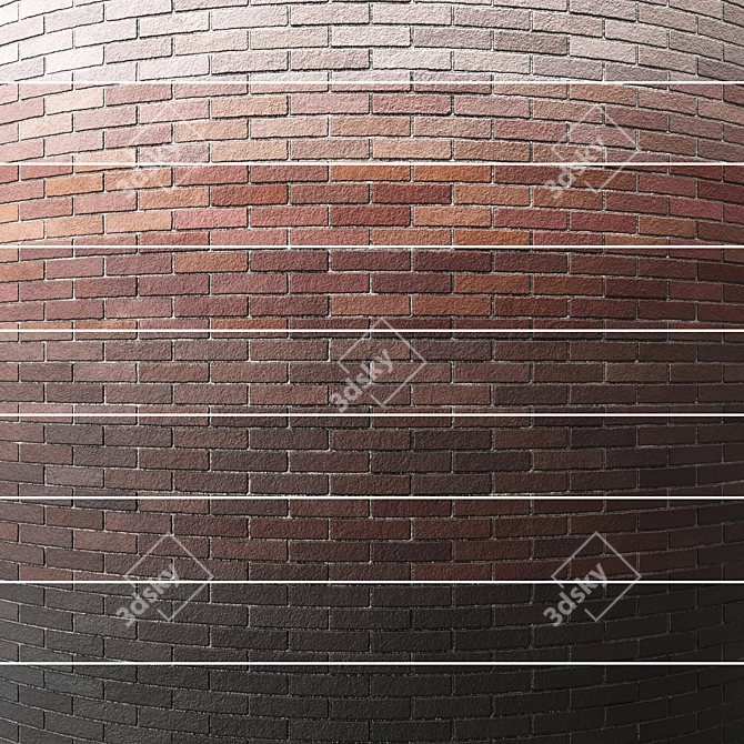 Seamless Brick Texture Pack 002 3D model image 2