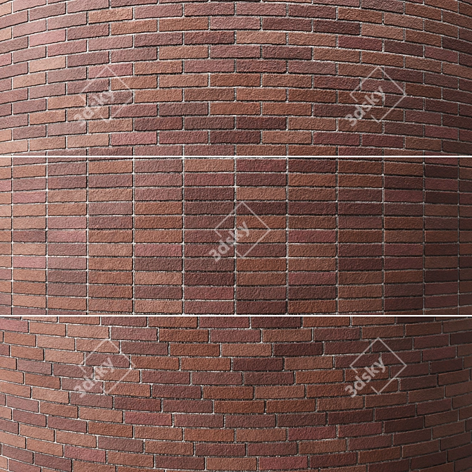 Seamless Brick Texture Pack 002 3D model image 3