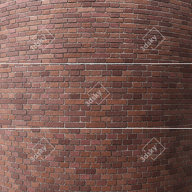 Seamless Brick Texture Pack 002 3D model image 4