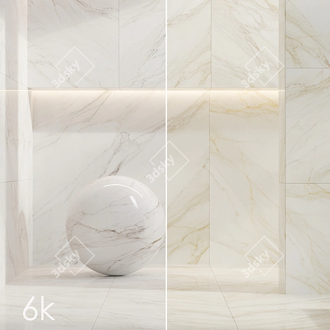 Capio Marble 3D Texture Pack 3D model image 2