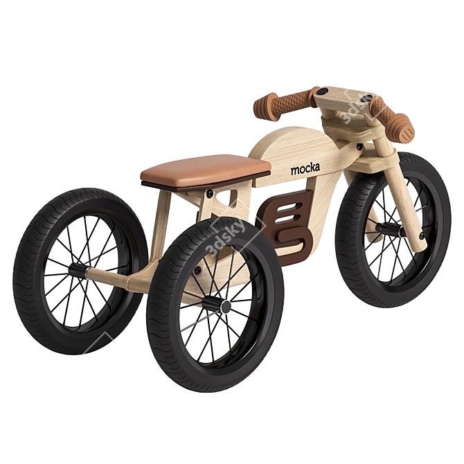 Eco-Wood Balance Bike Kit 3D model image 4