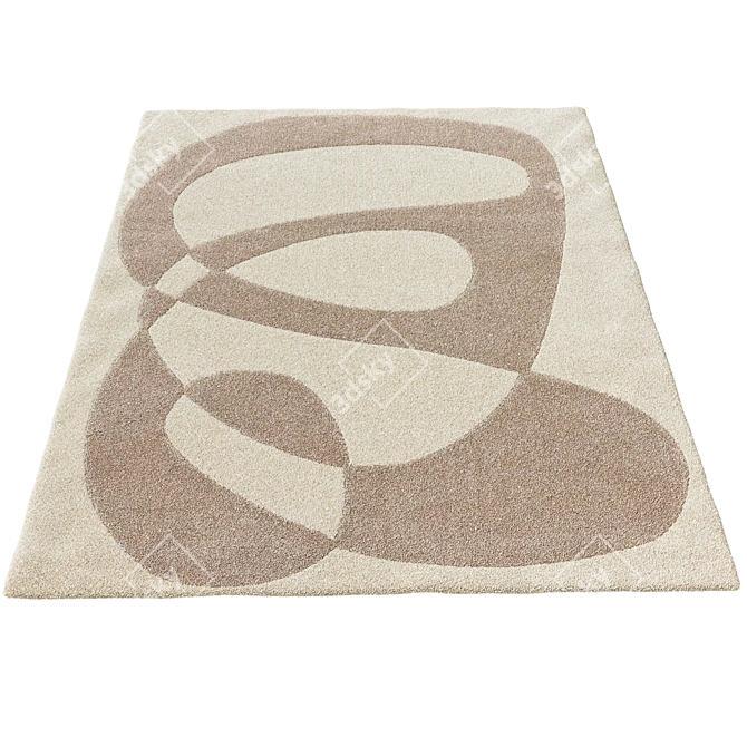 Benuta Cream Beige Rug 3D model image 2