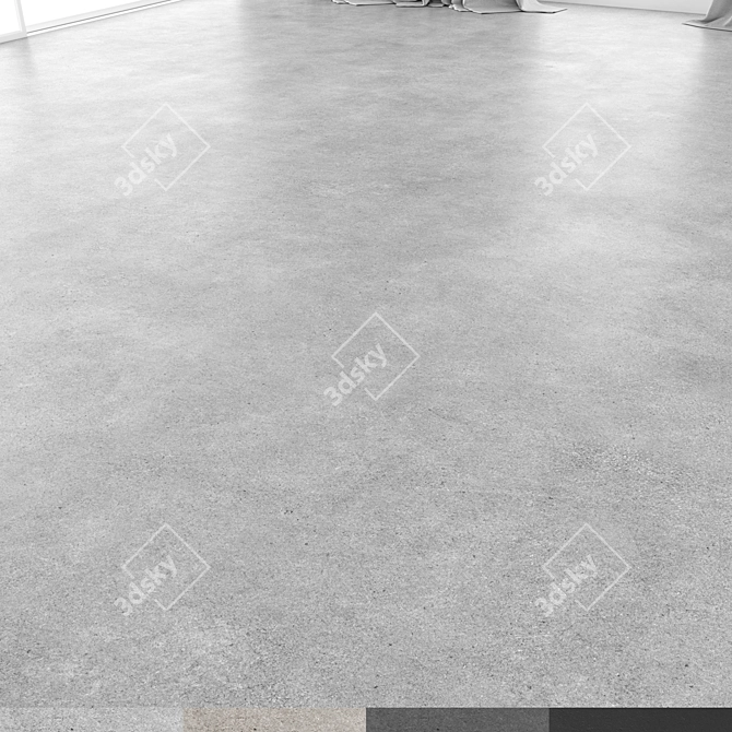 Polished Concrete Floor Material 3D model image 1