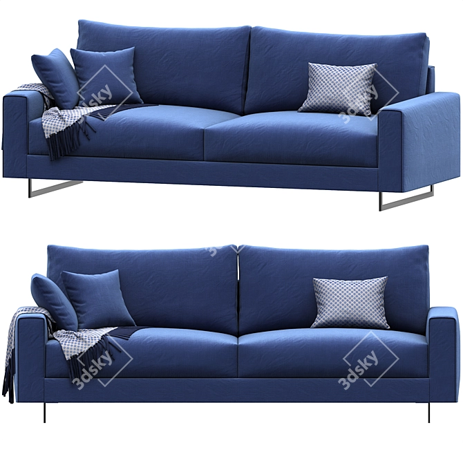 Modern Park Sofa 3Ds Max 3D model image 1