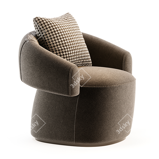 Modern RUFF Armchair by Moroso 3D model image 1