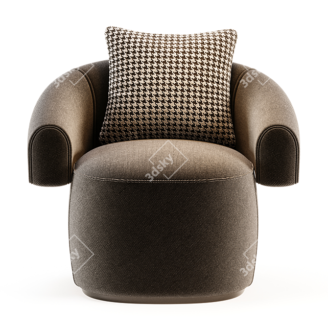 Modern RUFF Armchair by Moroso 3D model image 2