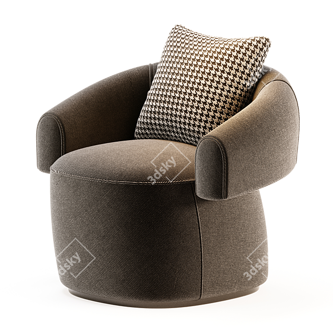 Modern RUFF Armchair by Moroso 3D model image 3