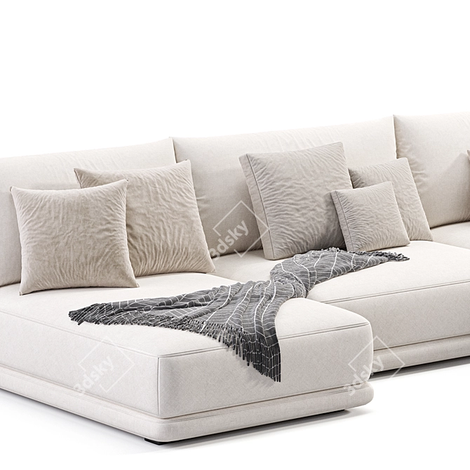 Modern 3D Katarina Corner Sofa 3D model image 3