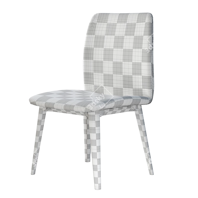 Giellesse Doris Contemporary Kitchen Chair 3D model image 7