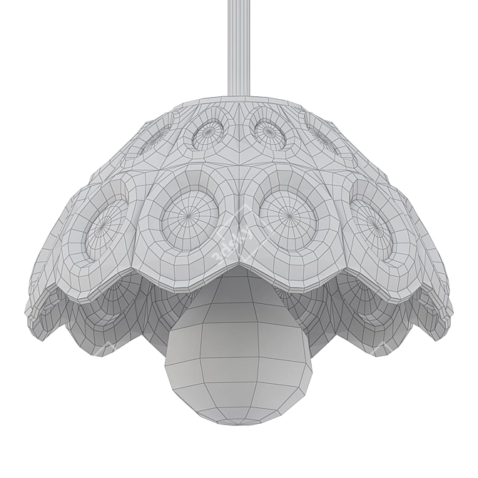 Elegant Anita Pendant Light 3D model image 2