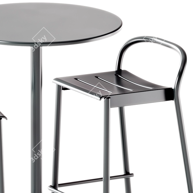 Muuto Linear Steel Cafe Set 3D model image 3