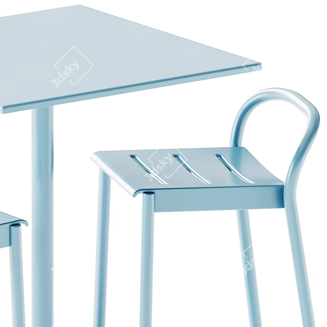 Muuto Linear Steel Cafe Set 3D model image 4