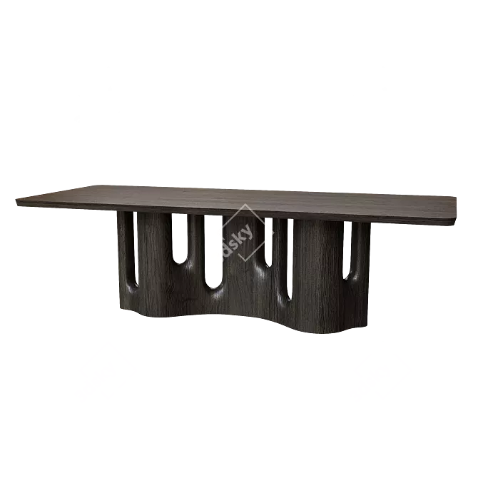 Sleek NIN Delcourt Table 3D model image 1