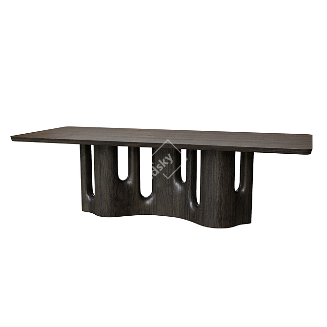 Sleek NIN Delcourt Table 3D model image 4