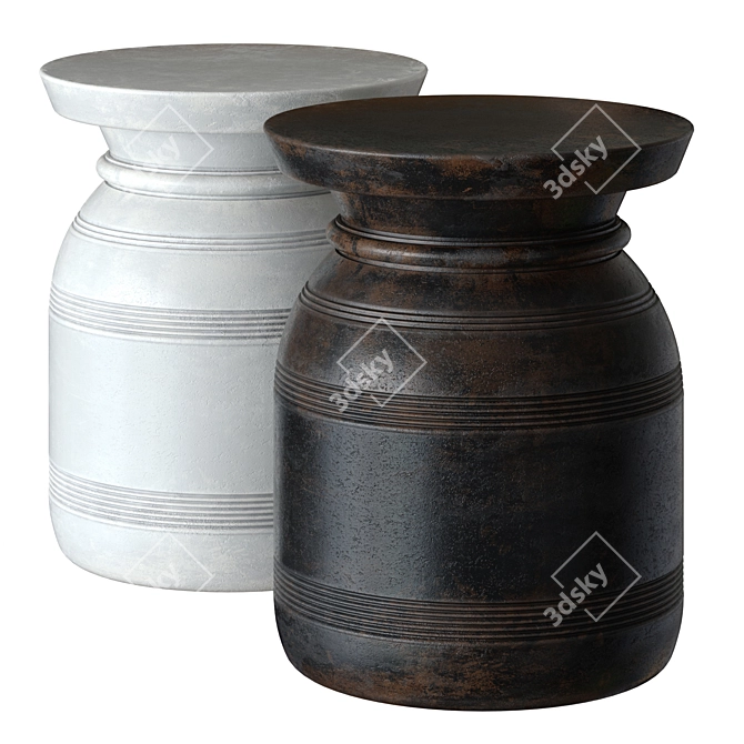 Elegant Big Sky Urn Table 3D model image 1