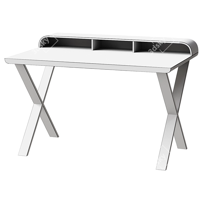 Success Writing Desk 120x79cm Matte Grey 3D model image 2