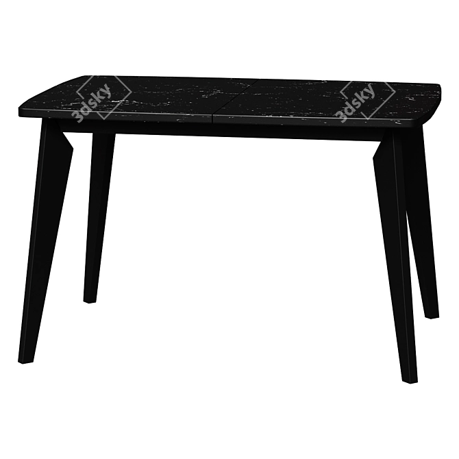 Oslo Marble Extendable Dining Table 3D model image 1