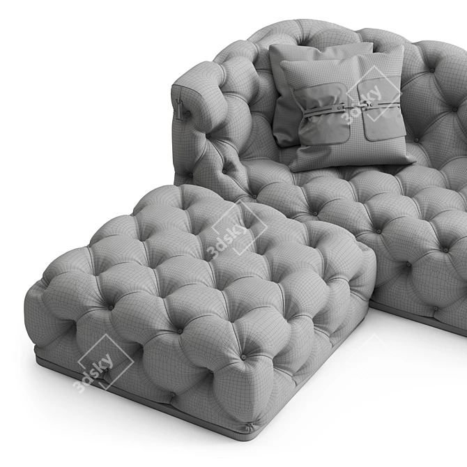 Vittoria Frigerio Caracciolo Daybed 3D Model 3D model image 6