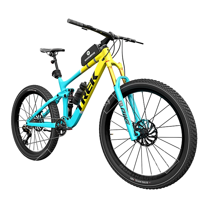 Yellow Mountain Bike 3D Model 3D model image 8