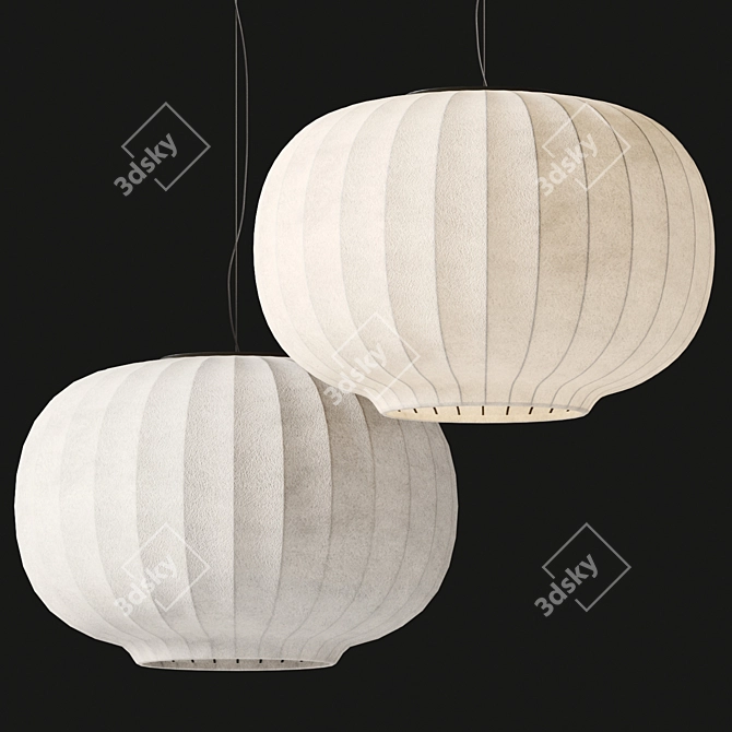 Modern Paper Floor Lamp Vipp 3D model image 2