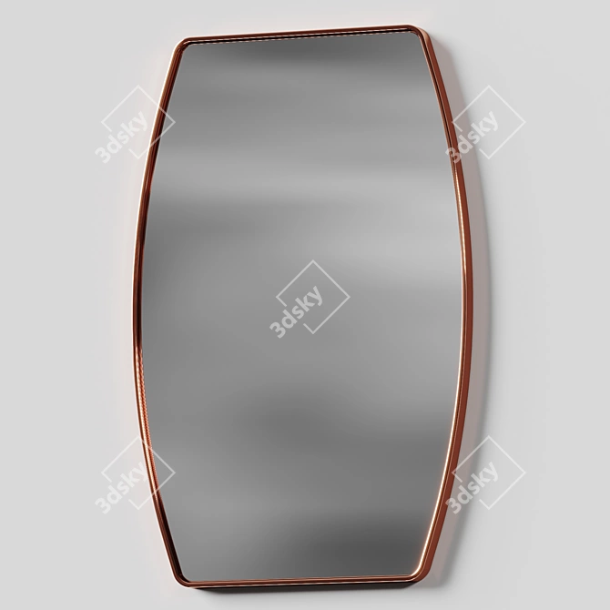 Modern Oval Vanity Mirror 3D model image 3