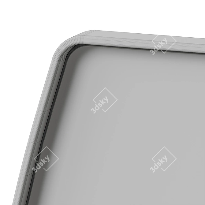 Modern Oval Vanity Mirror 3D model image 5