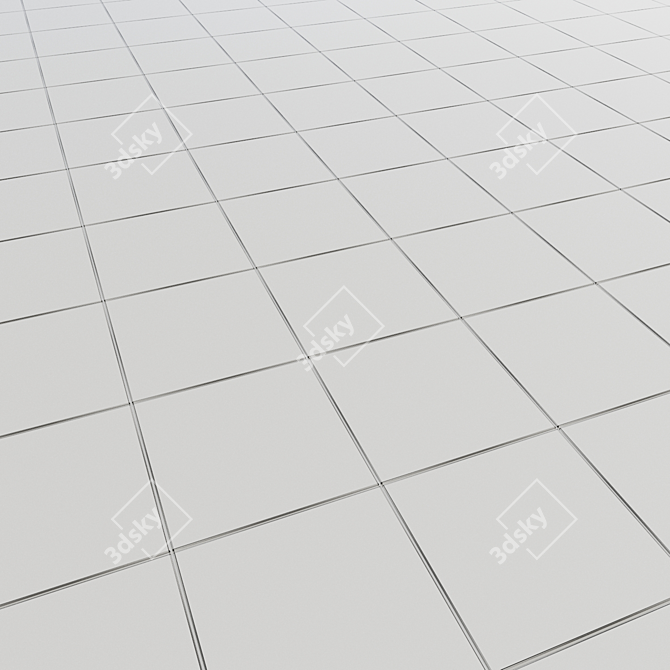 Antiqua Geometric Floor Tile Collection 3D model image 5