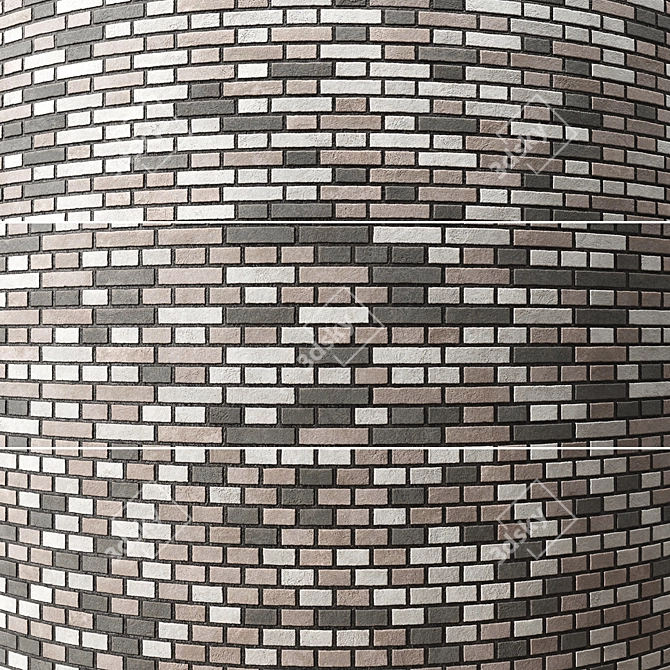 Seamless Brick Texture Pack 3D model image 4