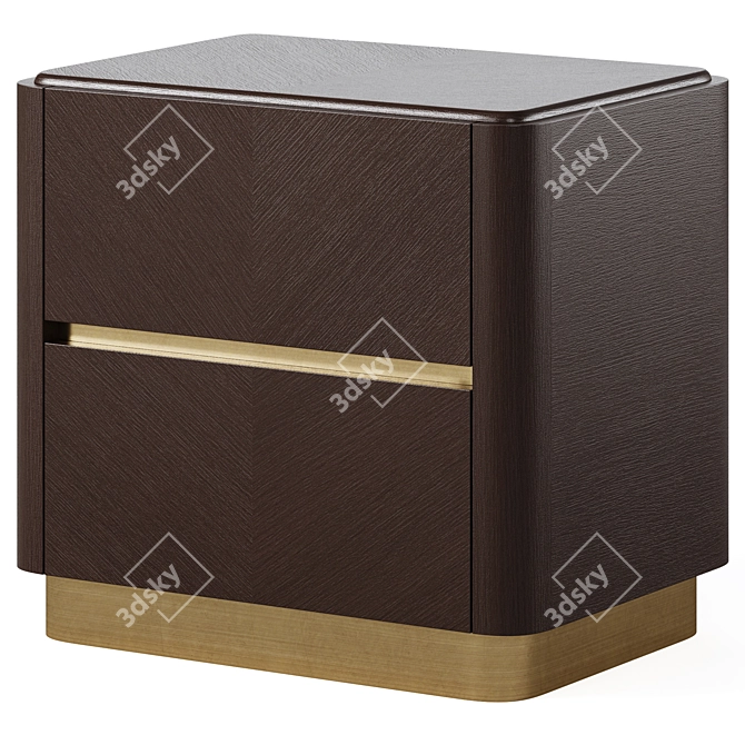 Contemporary SLOANE Bedside Table 3D model image 1