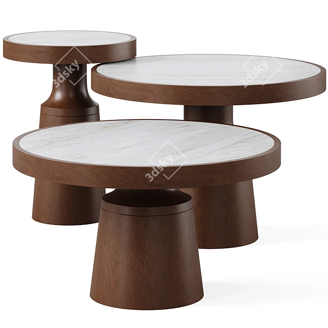 POMPEIA Cocktail Table by Hamilton Conte 3D model image 1