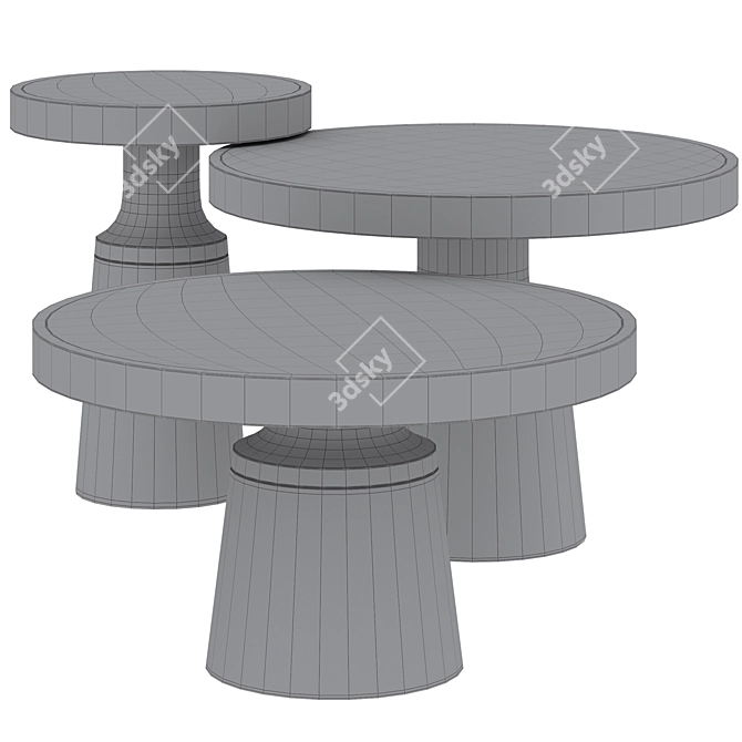 POMPEIA Cocktail Table by Hamilton Conte 3D model image 6