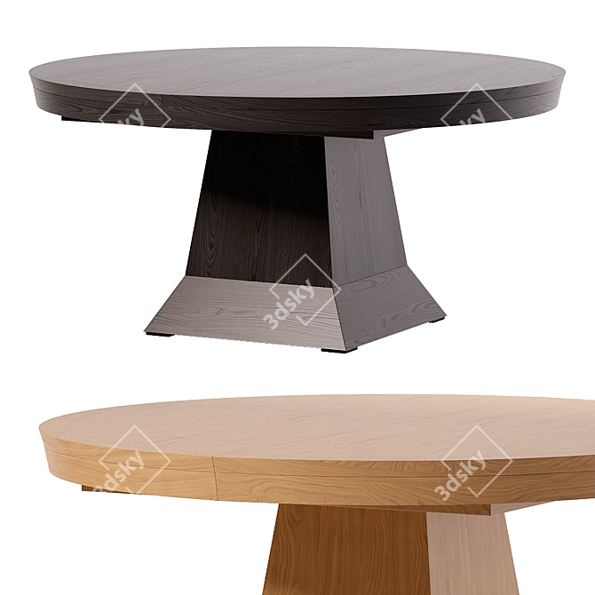 Sleek Leighton Dining Table 3D model image 1