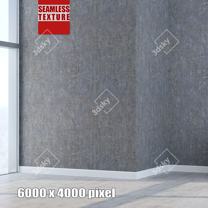 Seamless Concrete Texture Pack 3D model image 1