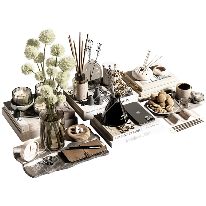 Elegant Decor Set for Rendering 3D model image 8