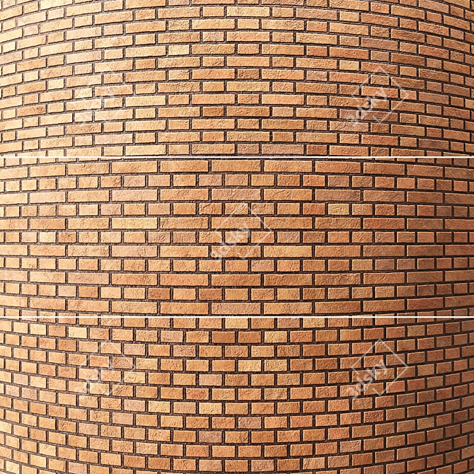 Seamless Brick Texture Set 3D model image 4