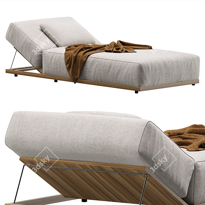  Modern Outdoor Lounger by Meridiani 3D model image 5