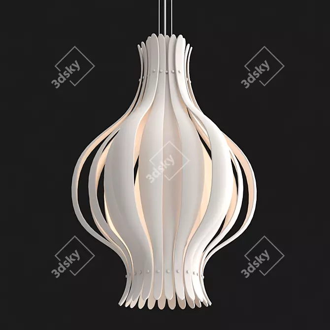 Designer Onion Chandelier 45cm 3D model image 2